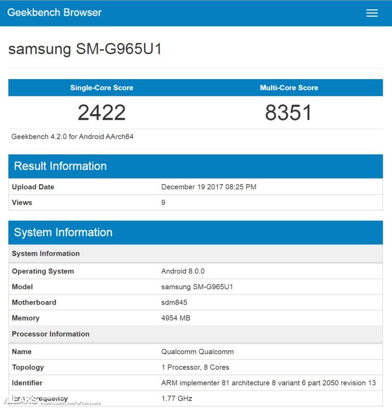 Galaxy-S9+-Geekbench-scores
