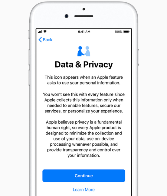 datos y privacidad ios