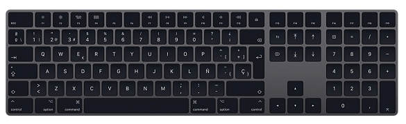 Magic Keyboard con teclado numérico space grey