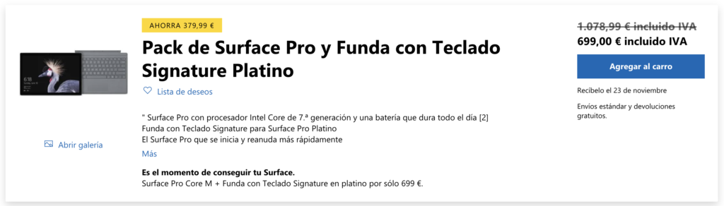 Surface Pro Black Friday
